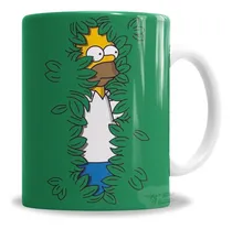 Comprar Taza De Cerámica Los Simpsons Homero Arbustos - En Caja
