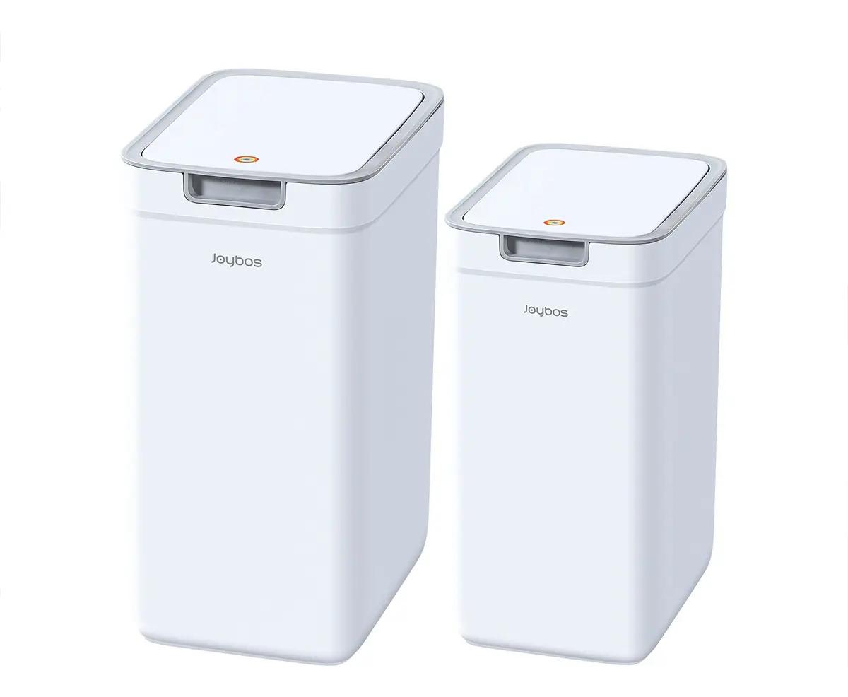 2 Pack Botes De Basura Con Tapa Para Baño Cocina Color Blanco