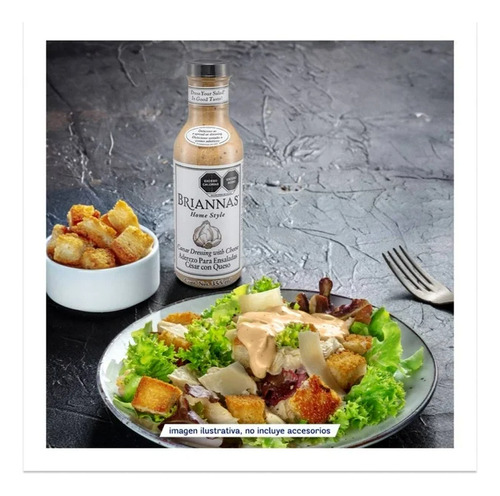 2 Pzs Aderezo Para Ensaladas Briannas César Con Queso 355 Ml