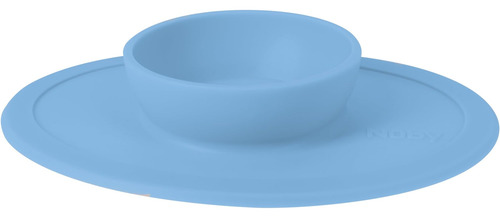 Tazón Infantil Nuby De Silicona Con Sure Grip, Solo Azul