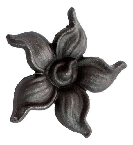 Florão Ornamento Grade Em Ferro Fundido Decoração N06 13cm