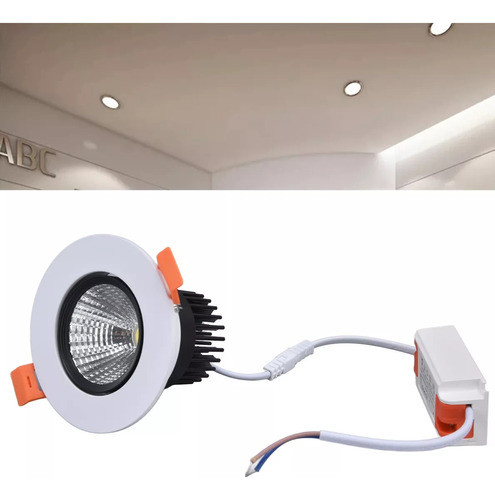 Foco Led Empotrable 7 W - 9 Cm, 630 Lm, Regulable, Embutido