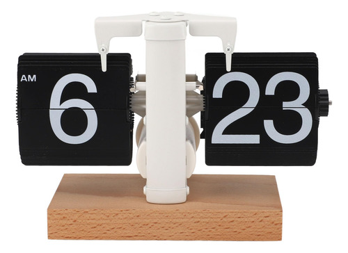 Reloj Abatible 12 Hora Mesa Digital Retro Tapa Mecanica Para