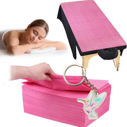 .. 50 Ps Rosa Sábanas Desechables For Cama De Masaje Fundas