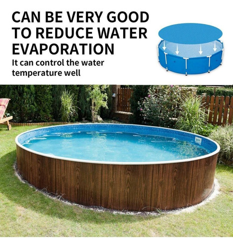 La Cubierta Solar Azul Para Piscina Cubre Paños De Baño Para