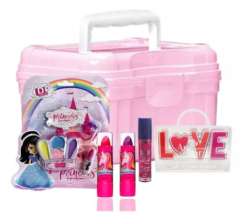 Kit 5 Maquiagem para bonecas Infantil Sombra e batom - Shop Macrozao