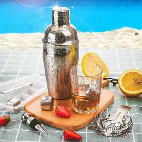 Kits De Cóctel De Acero Inoxidable De 22 Piezas Para Barman