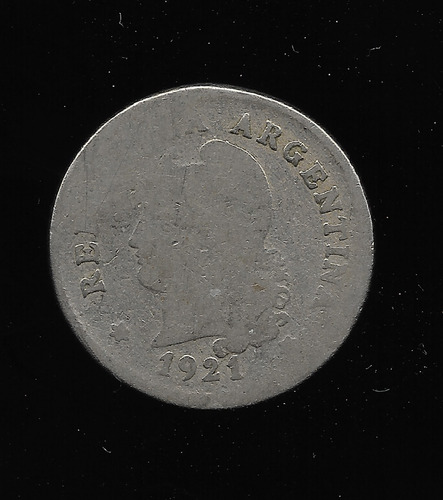 Ltc685. Moneda Nacional De 10 Centavos De 1921.