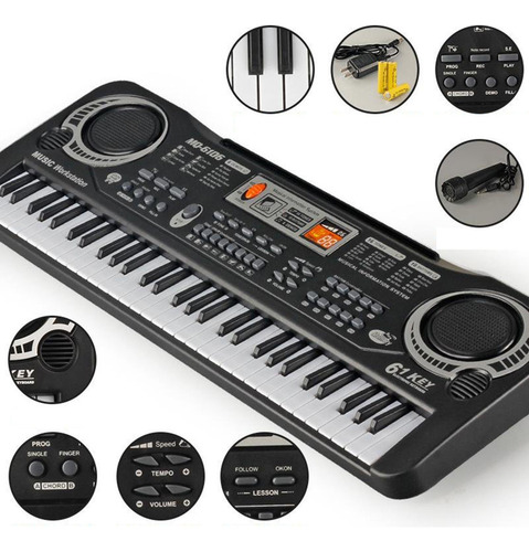 Nuevo Teclado Electrónico Portátil De 61 Teclas For