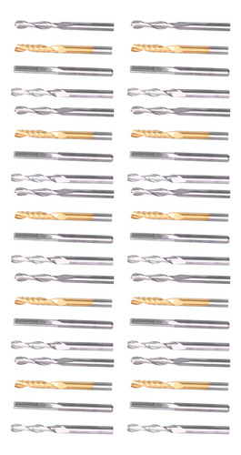 Fresadora Cnc Router Bits, 40 Unidades/juego, Vástago De 1/8