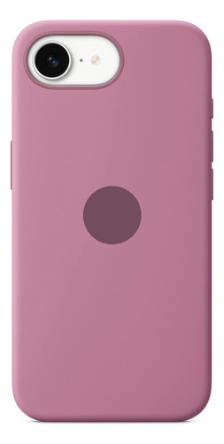 Funda Silicona Con Felpa Para Iphone 16e 2025 Uva Pastel Con Manzanita
