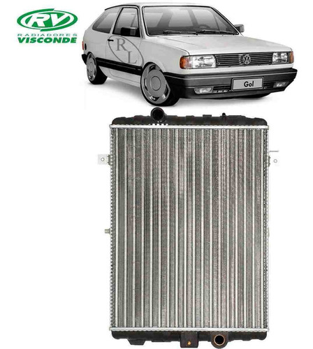 Radiador Vw Gol Quadrado 87 88 89 90 91 92 93 94 Visconde