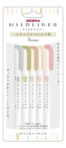 Marcadores Zebra Mildliner, Paquete De 7