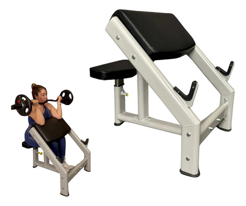 Banco De Fuerza Larry Scott Negro P/mancuernas Profesional