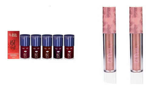 Tinte labial 05 Bt Tint Bruna Tavares + 02 Bt Plastic 3x1 Lápiz labial Color Bt Tint + Bt Plastic 3x1