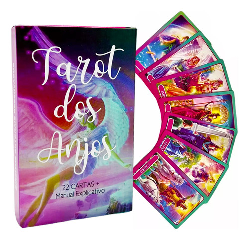 Tarot Dos Anjos Completo Com 22 Cartas + Manual Explicativo