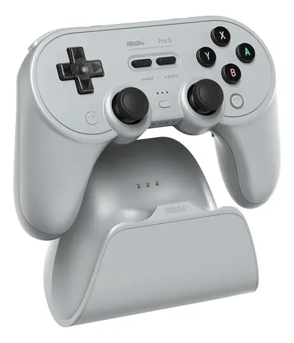 Controle Bluetooth 8BitDo Pro 3 Cinza Sem Fio para Switch e PC
