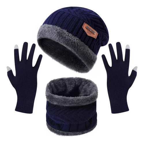 A Gorro Unisex, Bufanda Gruesa En Invierno Cálido, Guantes