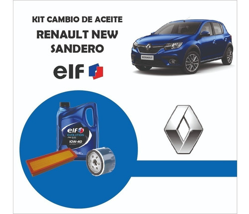 Cambio De Aceite Renault Sandero 1.6 8v Elf 10w40 (2016-2022