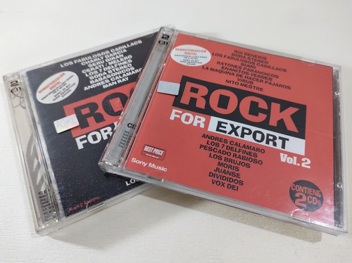 Rock For Export Vol 1 Y 2 Edic De Epoca 4 Cds Ind. Argentina