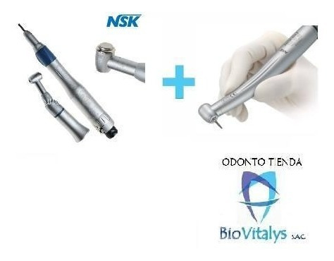 Kit Completo Nsk Pieza De Mano + Micromotor  Odontologia Den