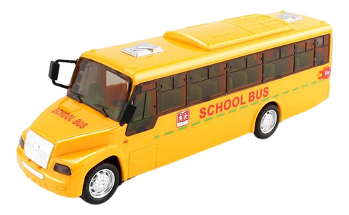 Autobús Escolar Amarillo, Luz De Sonido, 19cmx4.5cmx6cm