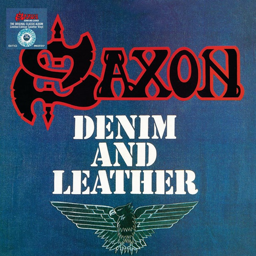 Vinilo Nuevo Saxon Denim And Leather Lp Splatter