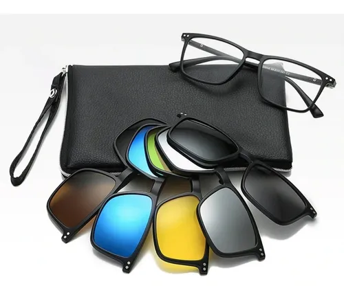 Lentes Con Micas Intercambiables 6 En 1 Clip On Cuotas sin inter s