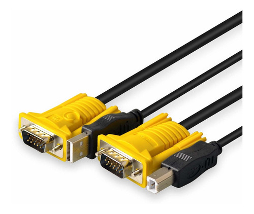 Ekl Cable Vga Usb Kvm 5.9 Ft 2.0 Tipo
