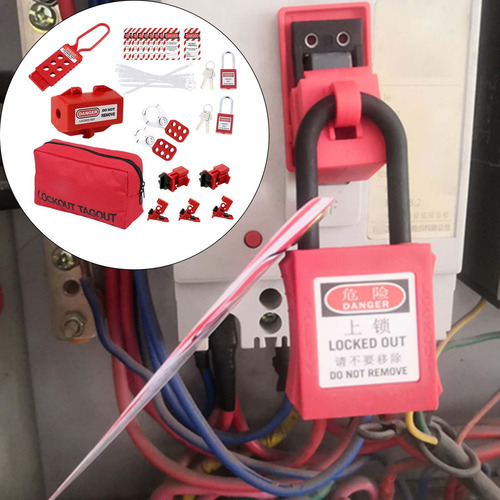 Kit De Etiquetado Y Bloqueo Eléctrico Etiquetas De