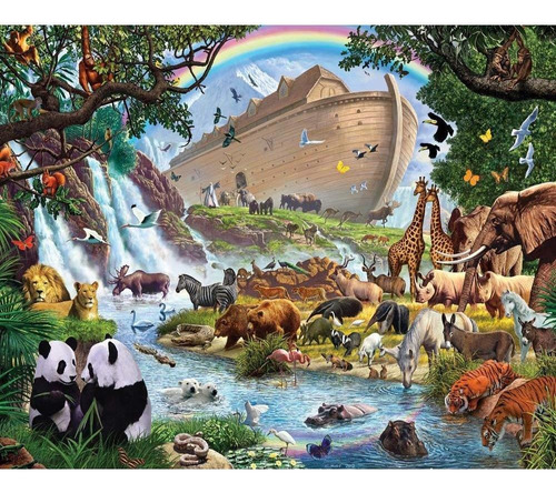 Vermont Christmas Company Noah's Ark Puzzle 1000 Pie