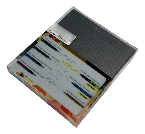Plumas Pilot En Estuche Tipo Joyero Almighty C-7 Artículos Gris Surtido