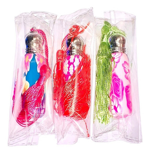 Perfumero Vidrio Colores Roll On Portátil Viaje