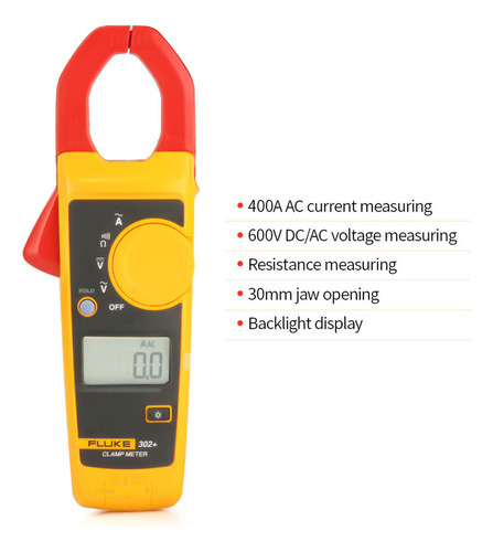 Multímetro Digital Fluke Clamp Meter F302+ Con Pinza Digital