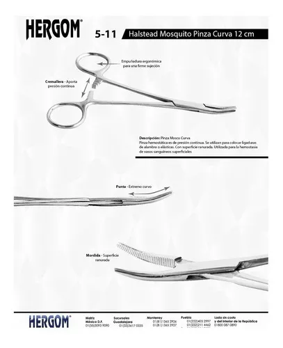Tercera imagen para búsqueda de pinzas quirurgicas