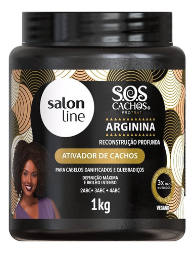 Activador De Rizos Arginina 1kg Salon Line 