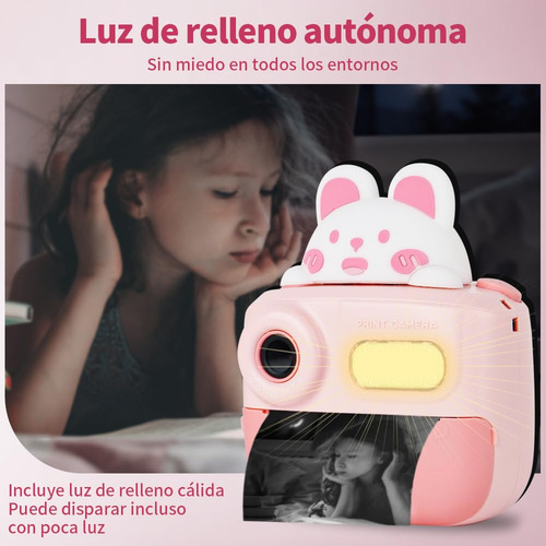 Cámara Para Niños Con Impresión Instantánea De32g 48 Mp Y