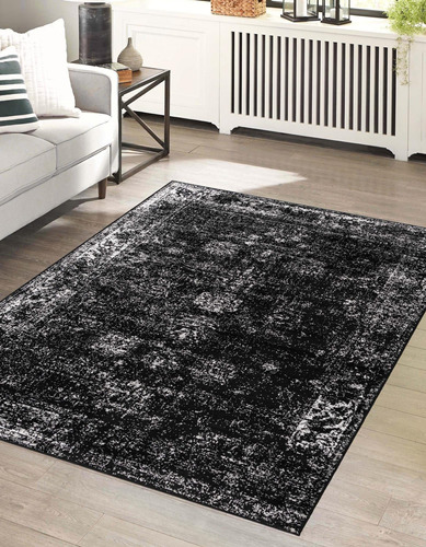 Rugs Monte Carlo Collection Alfombra  Mediana Negra 4 X 6