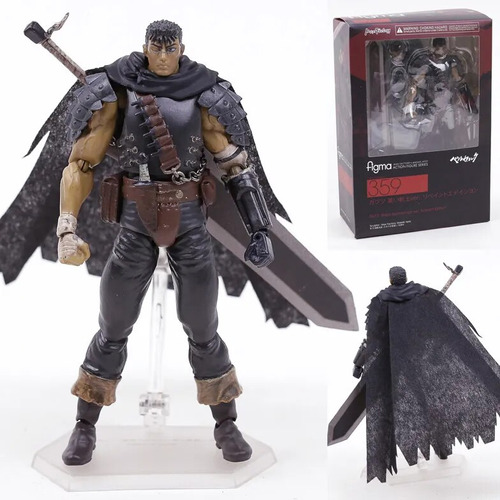 Figura De Acción Figma 359 Berserk Guts Black Swordsman De J