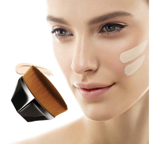 Brocha Viral Kabuki Para Aplicar Base De Maquillaje 1 Pieza