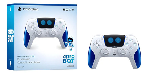 Controle PlayStation Sony Dualsense PS5 Astro Bot branco Edição Limitada