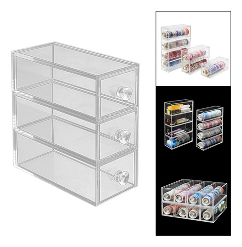 Caja De Almacenamiento Para Cinta Decorativa, 3 Capas