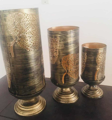 Imagen 4 de 4 de Fanales - Porta Velas (set X 3)