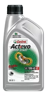 Aceite Castrol Moto 10w40 Actevo Stop & Go Sintético