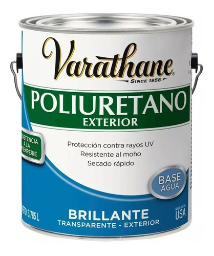 Protector De Maderas Varathane 281912 Exterior Agua 3.785l