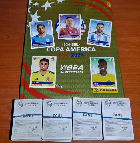 Album Tapa Dura Oro Copa América 2024 Completo A Pegar