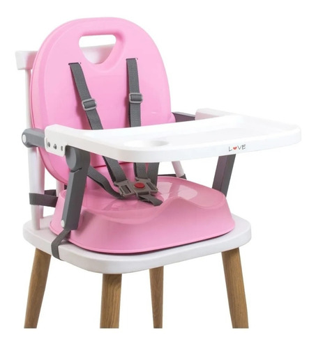 Imagen 2 de 7 de Silla De Comer Bebe Booster De Mesa Plegable Love 610