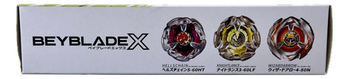 Takara Tomy Beyblade X Bx21 Hellschain Deck Set 3pz