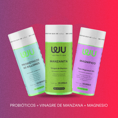 Kit Detox Plus | Probióticos + Manzanita + Magnífico | Wu