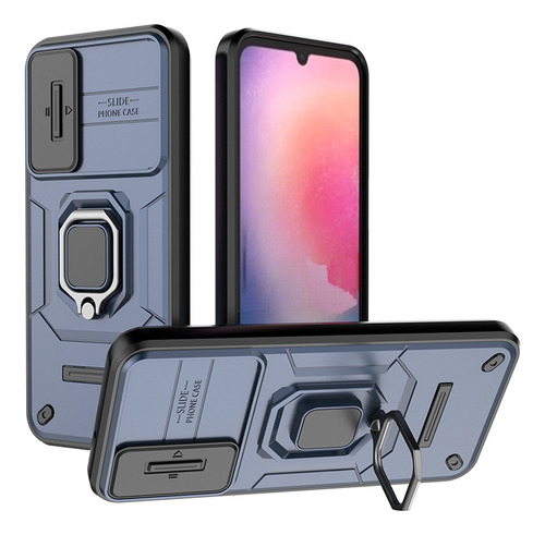 Para Samsung A24 A14 A34 A54 Magnetic Push Window Phone Case